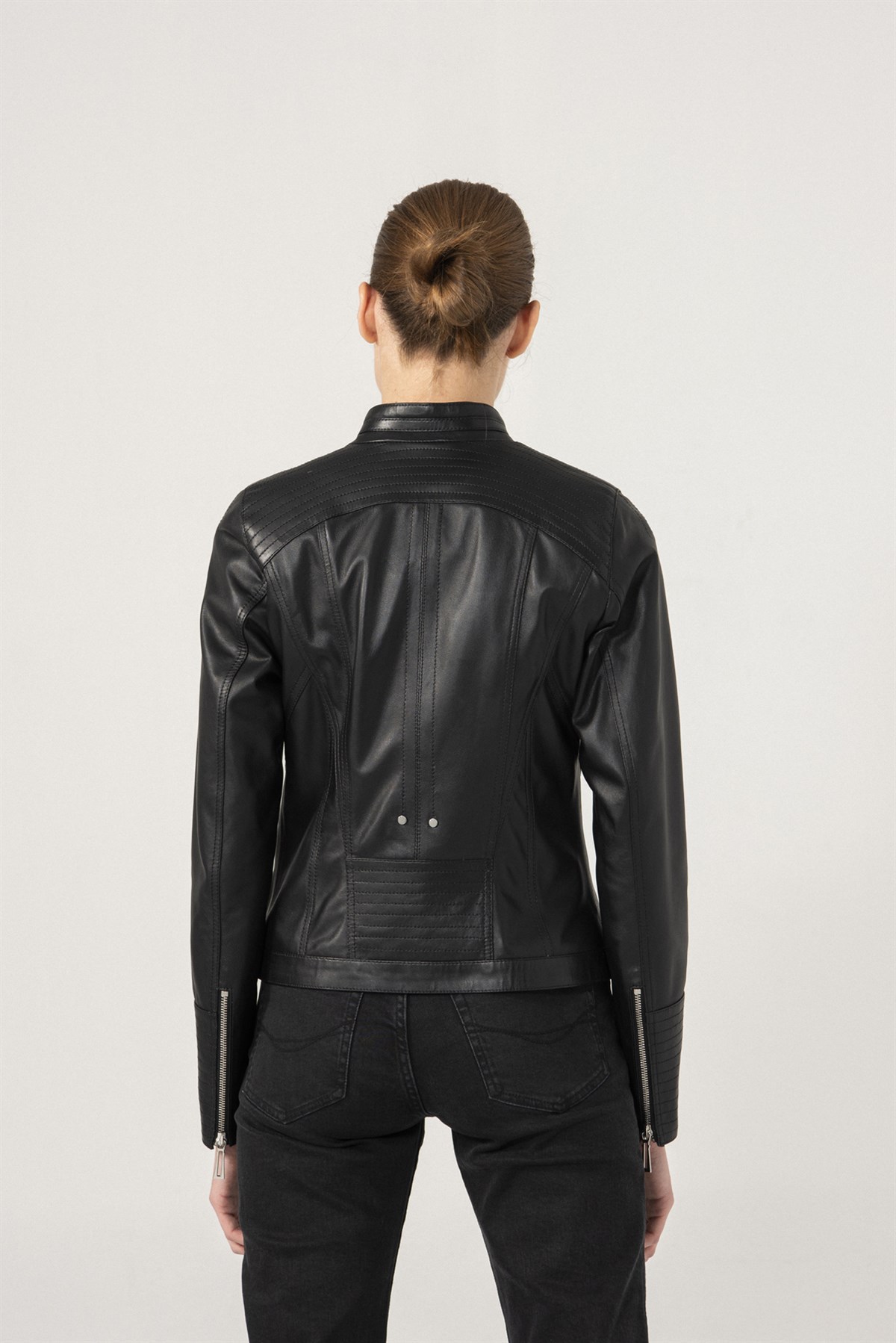 WOMEN FASHION Jackets Biker jacket Fur discount 51% Black XS Zara biker jacket 